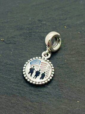 Pandora U.S. Army's Exclusive Charm Sterling Silver Dangle Charm Jewelry